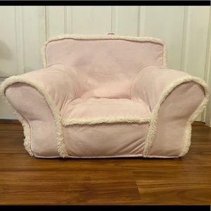 faux shearling anywhere chair slip cover
